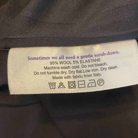 MM Lafluer Little Black Dress Sz 4 Wool Pockets Fit & Flare Italian Fabric EUC - Picture 9 of 9